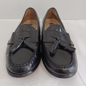 Bass Harrison moccasin  mens size 8.5d black leather